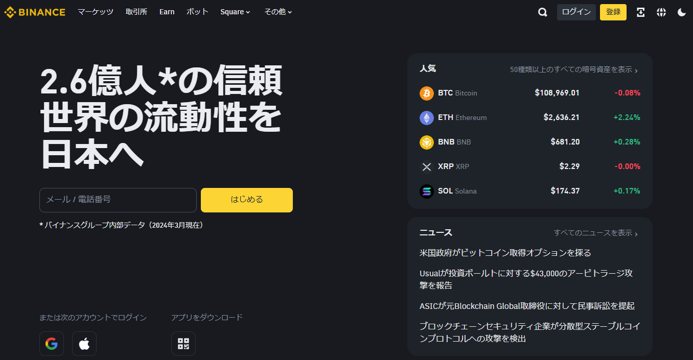 Binance Japanの海外取引所へのトラベルルール対応状況