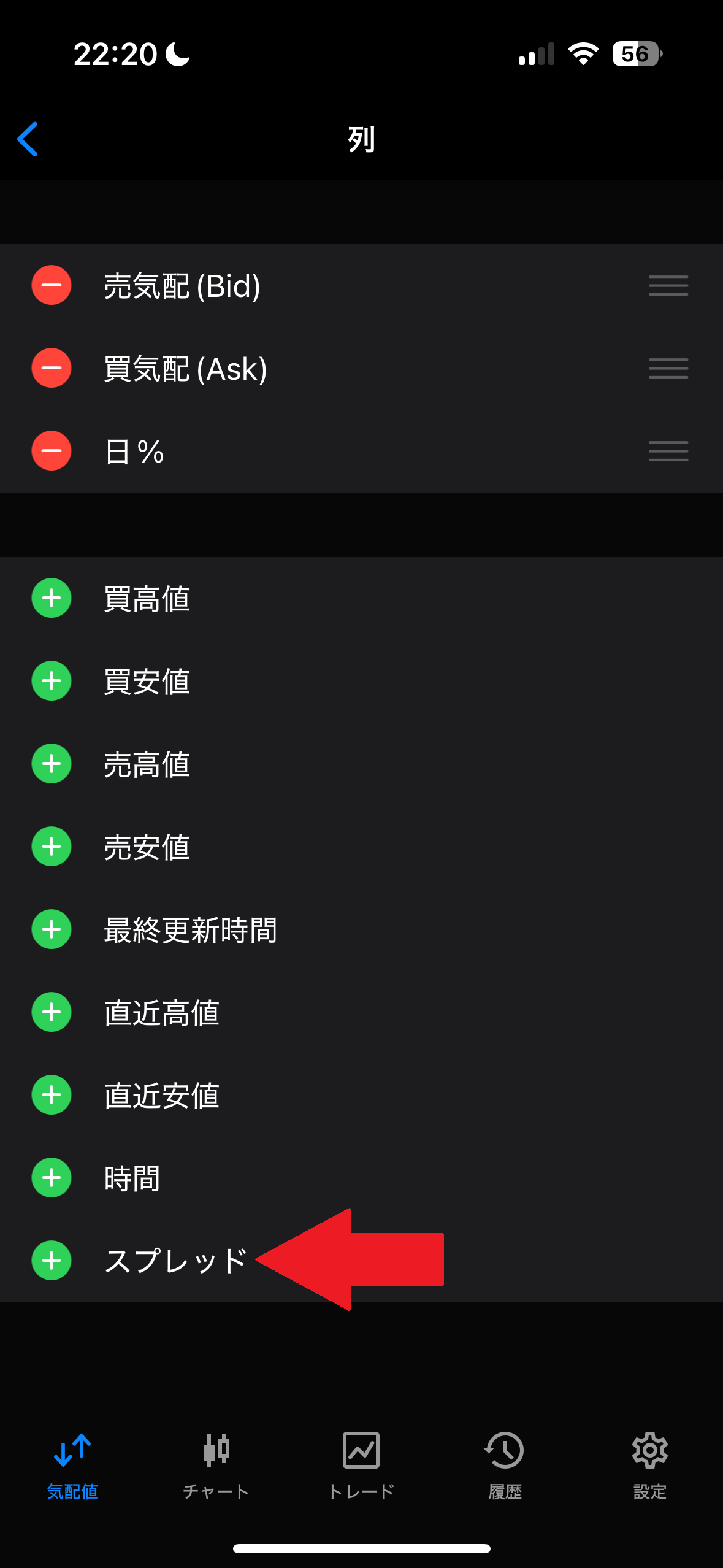 XMTradingのリアルタイムスプレッドの確認方法・見方6